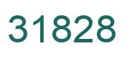 Number 31828 green image