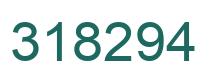 Number 318294 green image