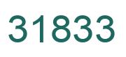 Number 31833 green image