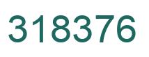Number 318376 green image
