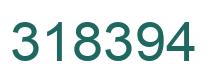 Number 318394 green image