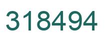 Number 318494 green image