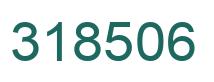 Number 318506 green image