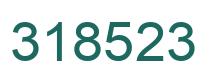 Number 318523 green image