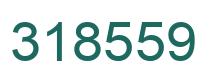 Number 318559 green image