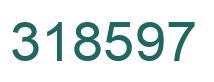 Number 318597 green image