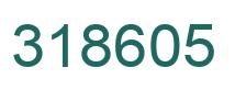 Number 318605 green image
