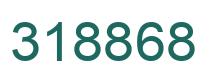 Number 318868 green image