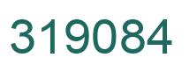 Number 319084 green image