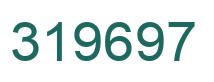 Number 319697 green image