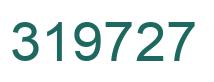 Number 319727 green image
