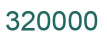 Number 320000 green image