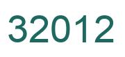Number 32012 green image