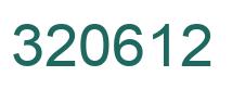 Number 320612 green image