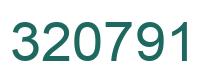 Number 320791 green image