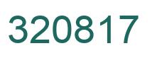 Number 320817 green image