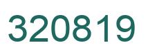 Number 320819 green image