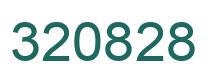 Number 320828 green image