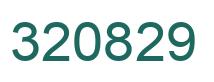 Number 320829 green image