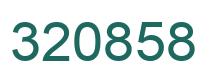 Number 320858 green image