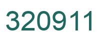 Number 320911 green image