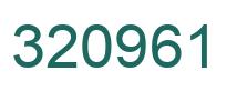 Number 320961 green image