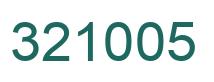 Number 321005 green image