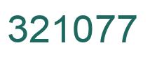 Number 321077 green image