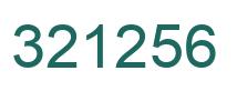 Número 321256 imagen verde