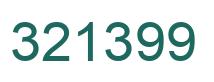 Number 321399 green image