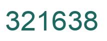 Number 321638 green image