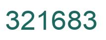 Number 321683 green image