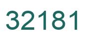 Número 32181 imagen verde