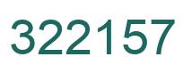 Number 322157 green image