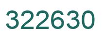 Number 322630 green image