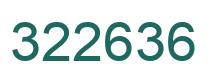 Number 322636 green image