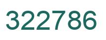 Number 322786 green image