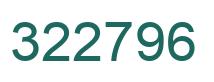Number 322796 green image