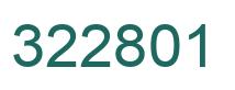 Number 322801 green image