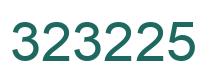 Number 323225 green image
