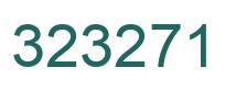 Number 323271 green image