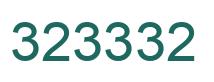 Number 323332 green image