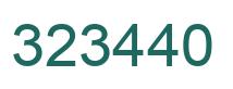 Number 323440 green image