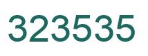 Number 323535 green image