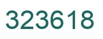 Number 323618 green image