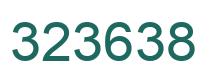 Number 323638 green image