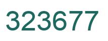 Number 323677 green image