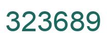 Number 323689 green image