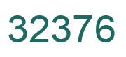 Number 32376 green image