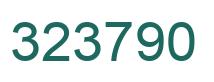 Number 323790 green image